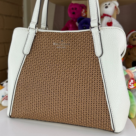 💥KATE SPADE - Jackson Straw Medium Triple Compartment Satchel - 178U088 - Picture 4 of 15